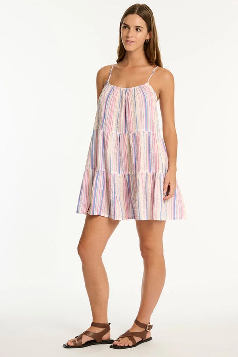 Sea Level Boho Stripe Short Dress